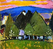Landscape with Trees By Alexej von Jawlensky