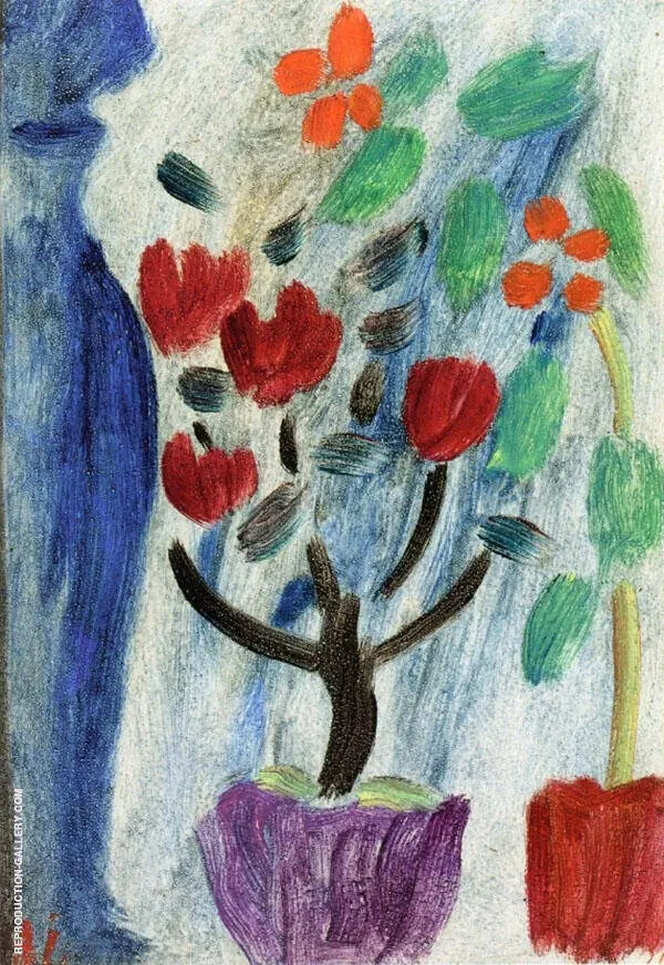 Large Still Life with Flowers By Alexej von Jawlensky