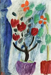 Large Still Life with Flowers By Alexej von Jawlensky