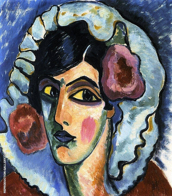 Manola Head of a Woman by Alexej von Jawlensky | Oil Painting Reproduction