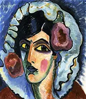 Manola Head of a Woman By Alexej von Jawlensky