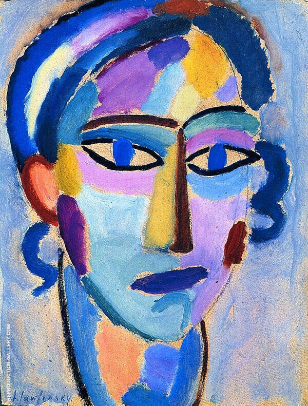 Mystical Head Opal by Alexej von Jawlensky | Oil Painting Reproduction