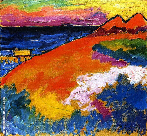 on The Baltic by Alexej von Jawlensky | Oil Painting Reproduction