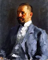 Portrait in Grey Suit By Alexej von Jawlensky