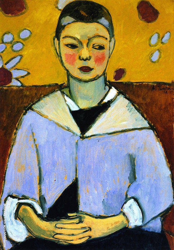 Portrait of Andreas by Alexej von Jawlensky | Oil Painting Reproduction