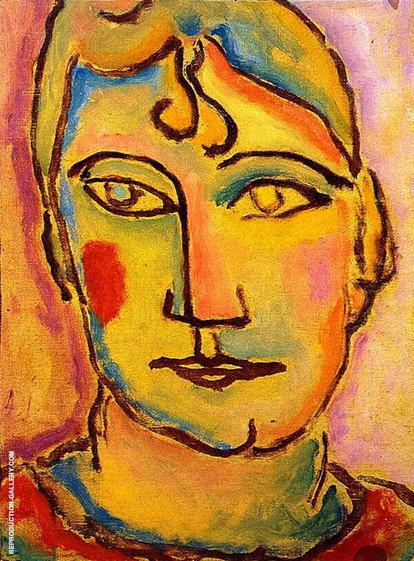 Portrait of Mrs T K 1925 By Alexej von Jawlensky