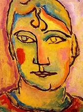 Portrait of Mrs T K 1925 By Alexej von Jawlensky