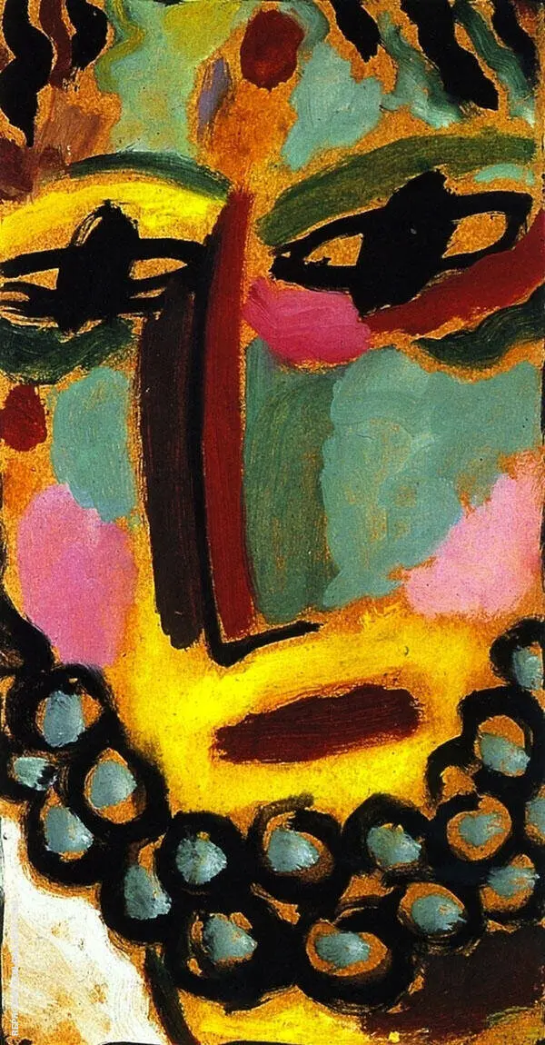 Saviours Face Head of Christ By Alexej von Jawlensky