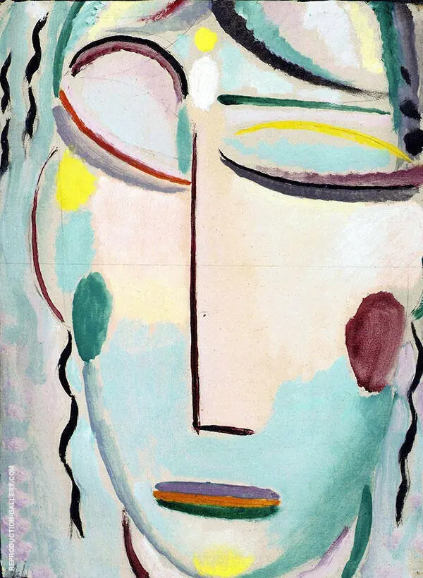 Saviours Face Resurrection or The New Life II By Alexej von Jawlensky