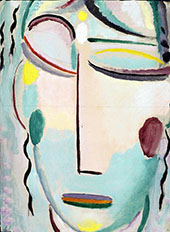 Saviours Face Resurrection or The New Life II By Alexej von Jawlensky