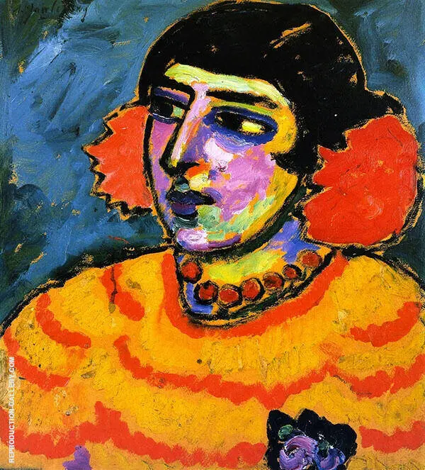 Spanish Woman By Alexej von Jawlensky