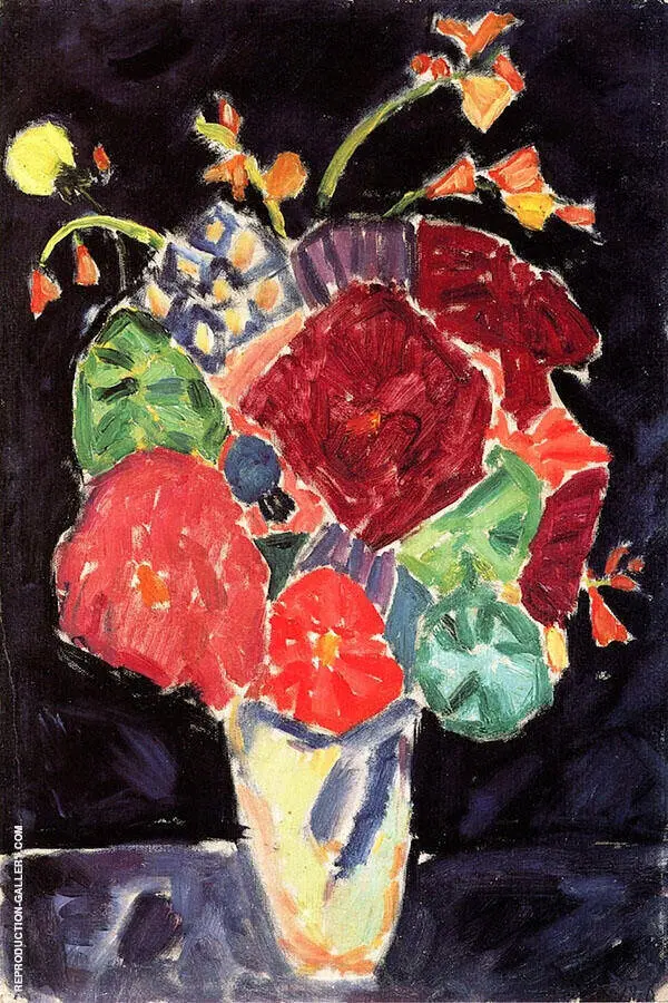 Still LIfe on Black By Alexej von Jawlensky
