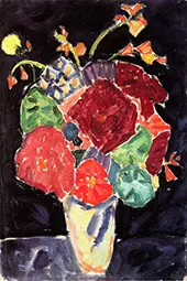 Still LIfe on Black By Alexej von Jawlensky