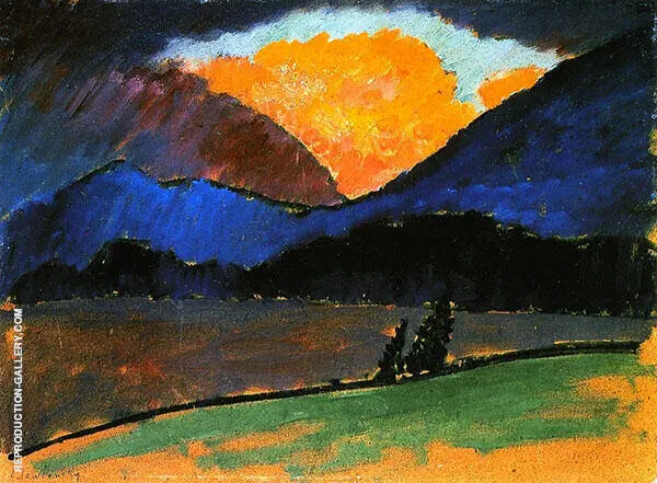 Summer Evening in Murnau By Alexej von Jawlensky