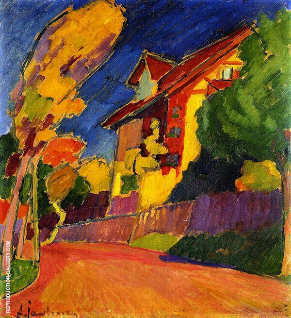 The Yellow House by Alexej von Jawlensky | Oil Painting Reproduction