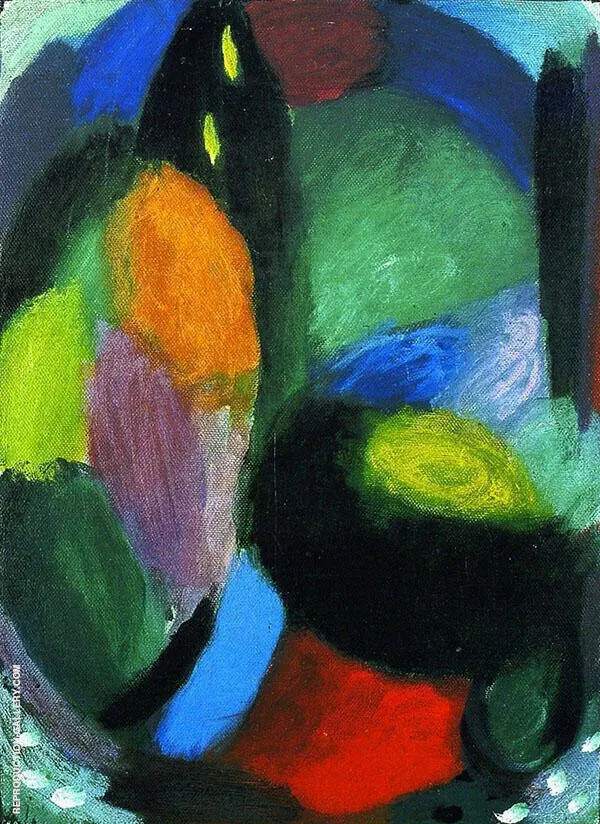 Variation Landscape with Mountain By Alexej von Jawlensky