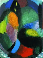 Variation Landscape with Mountain By Alexej von Jawlensky