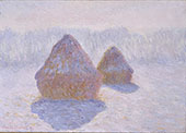 Haystacks Effect of Snow and Sun 1891 By Claude Monet