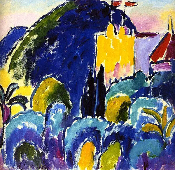 Yellow House Bordighera By Alexej von Jawlensky