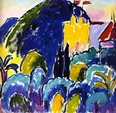 Yellow House Bordighera By Alexej von Jawlensky