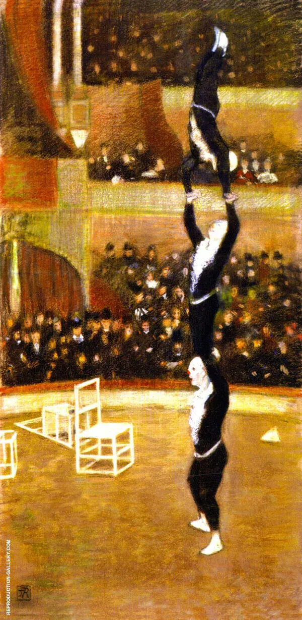 Acrobats By Theo van Rysselberghe