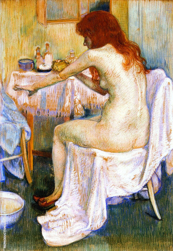 After The Bath by Theo van Rysselberghe | Oil Painting Reproduction