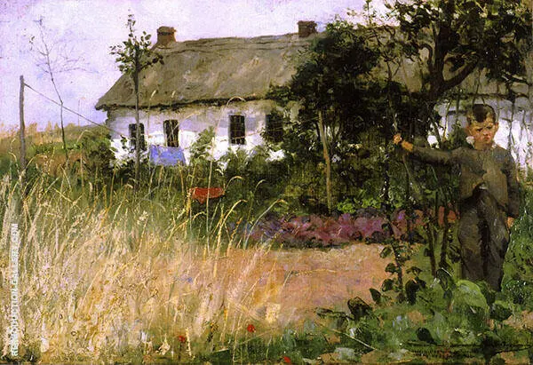 Among The Cabbages By Theo van Rysselberghe