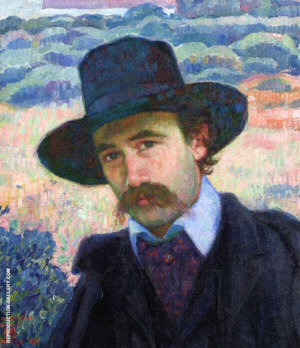 Andre Gide at Jersey by Theo van Rysselberghe | Oil Painting Reproduction