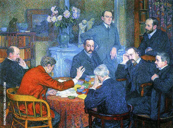 A Reading by Emile Verhaeren 1901 By Theo van Rysselberghe