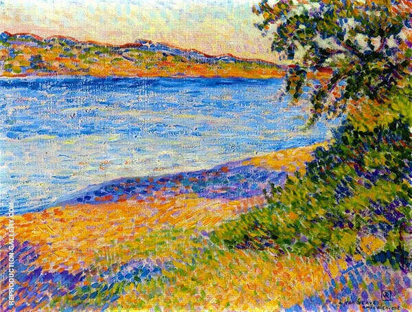 Banks of The Argens at Saint Aygulf By Theo van Rysselberghe