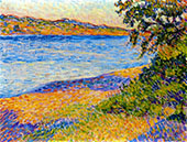 Banks of The Argens at Saint Aygulf By Theo van Rysselberghe