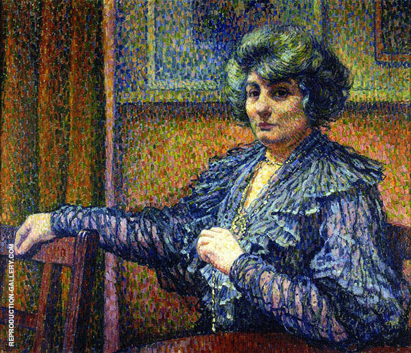 Berthe Signac by Theo van Rysselberghe | Oil Painting Reproduction