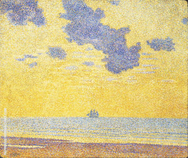 Big Clouds 1893 by Theo van Rysselberghe | Oil Painting Reproduction