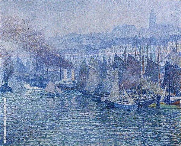 Boulogne sur mer By Theo van Rysselberghe