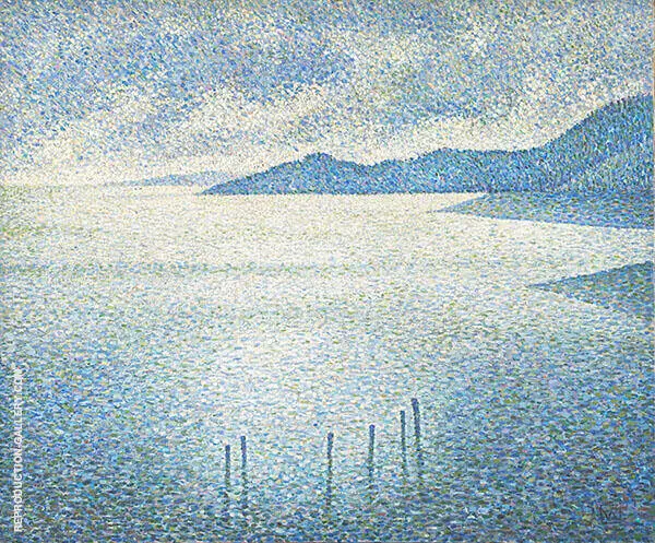 Coastal Scene By Theo van Rysselberghe