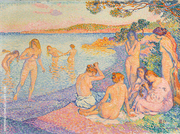 L'Heure Embrasee by Theo van Rysselberghe | Oil Painting Reproduction