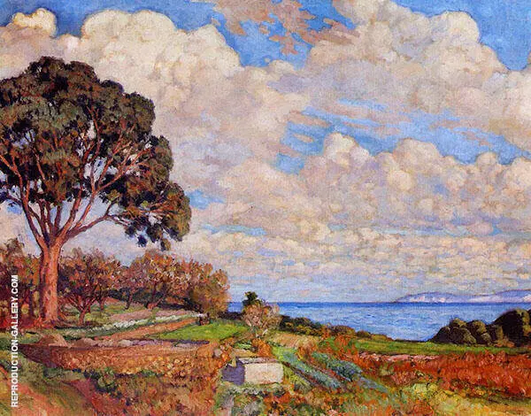 Large Tree near The Sea By Theo van Rysselberghe