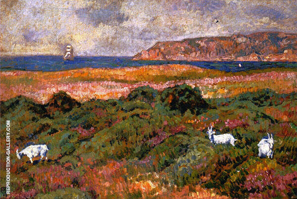 Le Lavandou by Theo van Rysselberghe | Oil Painting Reproduction