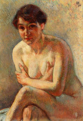 Nude Woman By Theo van Rysselberghe