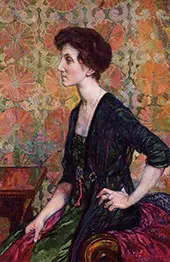 Portrait of Else Lampe Von Quita By Theo van Rysselberghe
