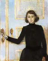 Portrait of Marguerite van Mons 1886 By Theo van Rysselberghe