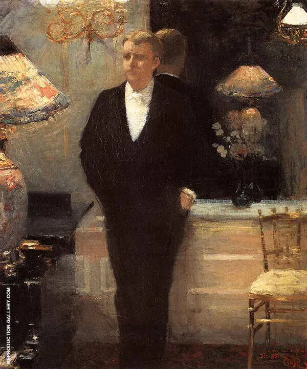 Portrait of Octave Maus By Theo van Rysselberghe