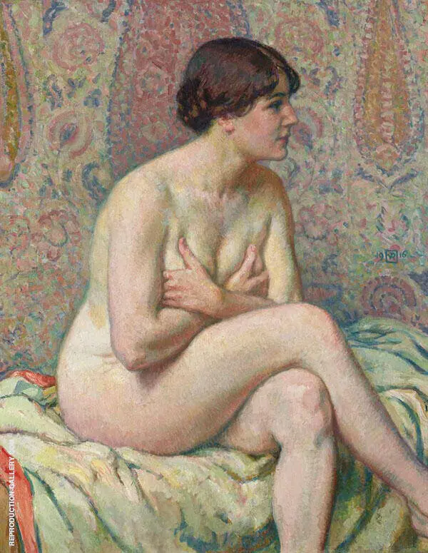 Seated Nude 1916 By Theo van Rysselberghe