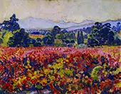 Study for Vines in October By Theo van Rysselberghe