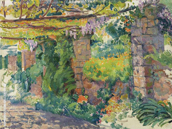 The Arbour 1911 by Theo van Rysselberghe | Oil Painting Reproduction