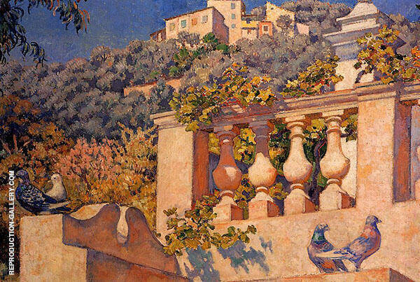 The Balustrade by Theo van Rysselberghe | Oil Painting Reproduction