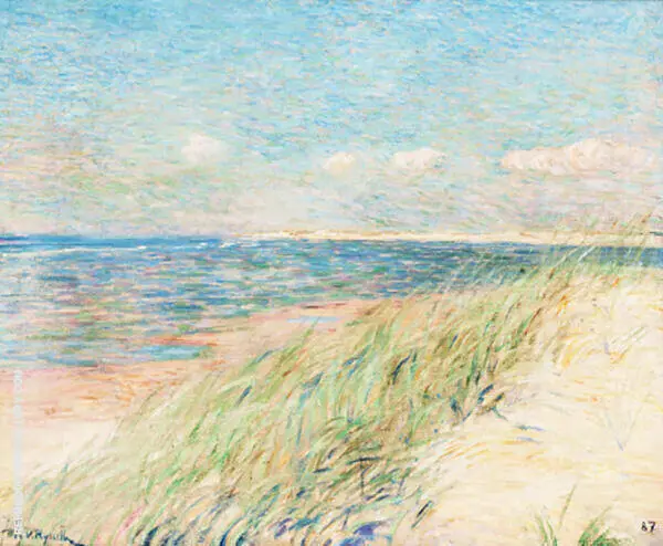The Dunes of Zwin Knokke 1887 By Theo van Rysselberghe