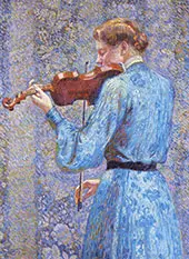 The Violinist 1903 By Theo van Rysselberghe