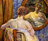 Woman at a Mirror 1907 By Theo van Rysselberghe