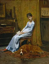 The Artist's Wife and His Setter Dog c1884 By Thomas Eakins